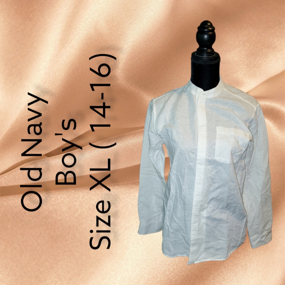 🔥 Old Navy Boys Button Down Shirt Size XL 14-16